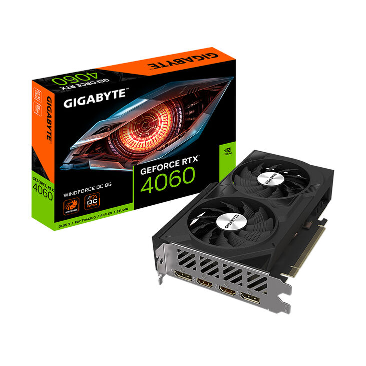 GIGABYTE GeForce RTX 4060 WINDFORCE OC 8G NVIDIA 8 GB GDDR6 image number 0