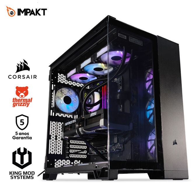 Ordenador King Mod Gamer-PC x iCUE Impakt Edition Ryzen 7 9800X3D 64GB DDR5 2TB RTX 5090 WiFi W11 image number 0