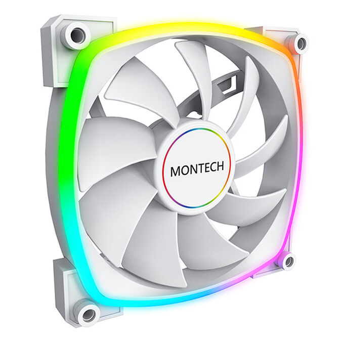 Ventilador Montech AX140 PWM ARGB PWM 140mm Blanco image number 1