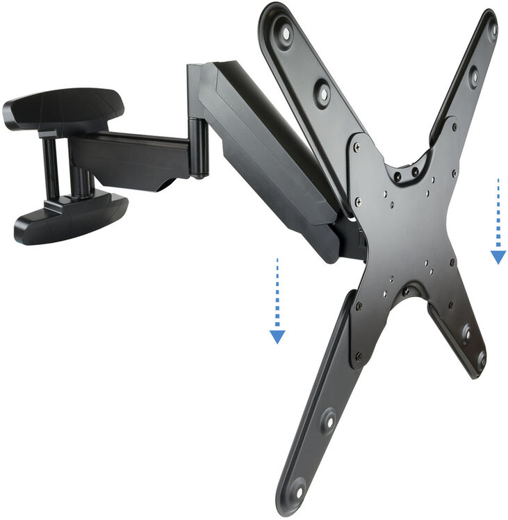 Soporte de Pared Tooq Tilt e GiRatónrio 3 Pivots 23" a 55" Max. 30kg Negro image number 1