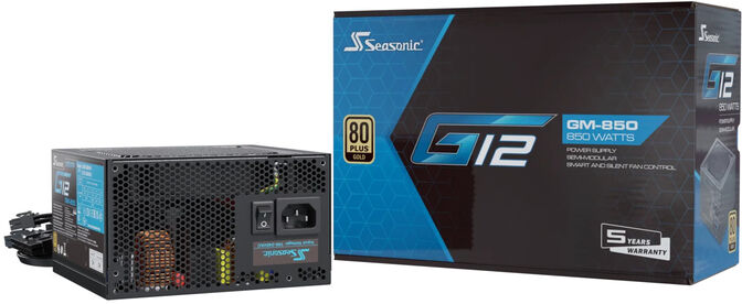 Fuente Seasonic G12 GM-850W 80+ Gold image number 1