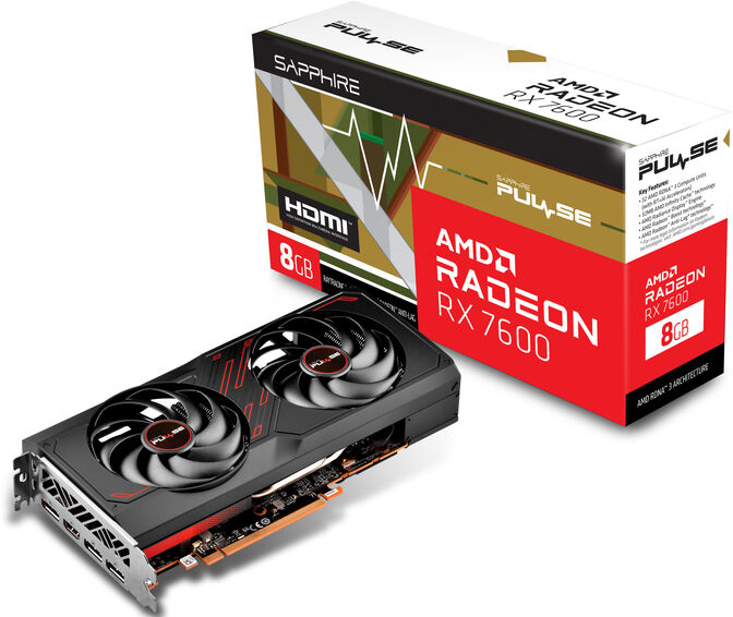 Tarjeta Gr&aacute;fica Sapphire Radeon RX 7600 Pulse Gaming 8GB GD6 image number 0