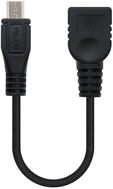 Cable USB 2.0 OTG Nanocable Micro B/M-A/F 15 CM Negro image number null