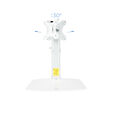 Soporte de Mesa Tooq Inclinable y Altura Ajustable de 17" a 27" M&aacute;x. 6 kg para Brazo Blanco image number null