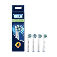 Recambios para Cepillo de Dientes El&eacute;ctrico Oral-B CrossAction Pack 4 Unidades Blanco