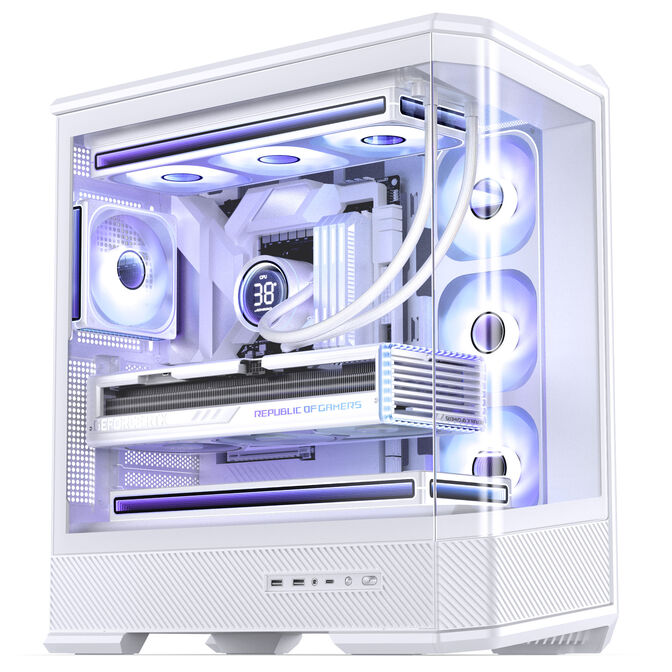 Caja ATX Jonsbo D400 Vidrio Templado Blanco image number 4