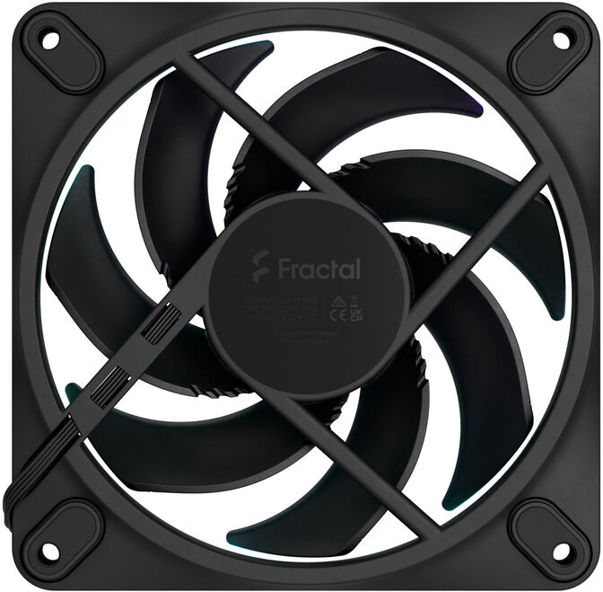 Ventilador Fractal Design Momentum 14 140mm 1800RPM 8 Pinos RGB Negro (3 Pack) image number 4