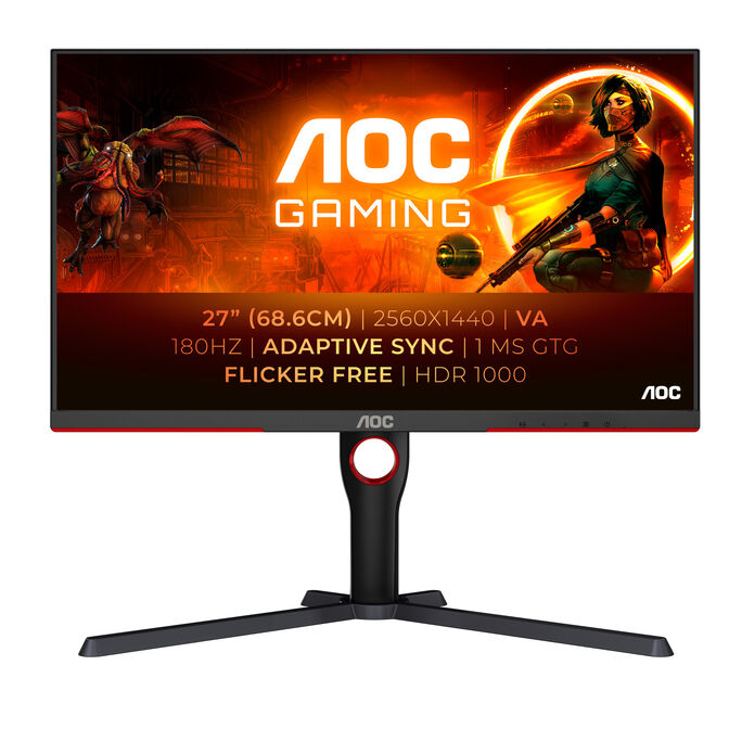 Monitor AOC Gaming 27" Q27G3XMN Mini-LED QHD 180Hz 1ms HDR100 image number 0