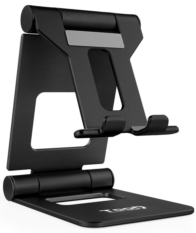 Soporte Mesa Tooq Ajustable p/ Smartphone/Tablet Max. 10" Negro image number 0