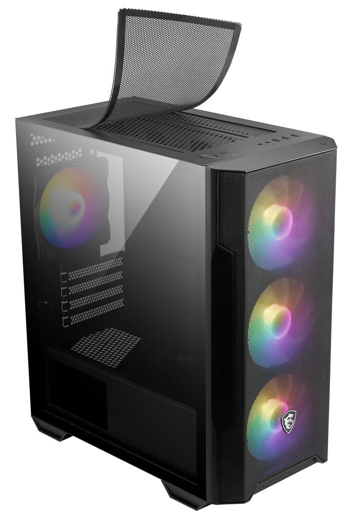 Torre Micro-ATX MSI MAG Forge M100R RGB Negro image number 1