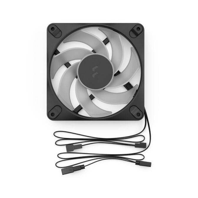 Ventilador Fractal Design Dynamic 3 12 Reverse RGB 120mm 2200RPM 4 Pinos PWM Negro image number 5