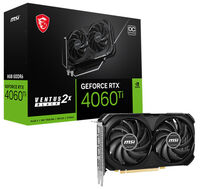 Tarjeta Gráfica MSI GeForce® RTX 4060 Ti VENTUS 2X BLACK OC 8G DLSS3