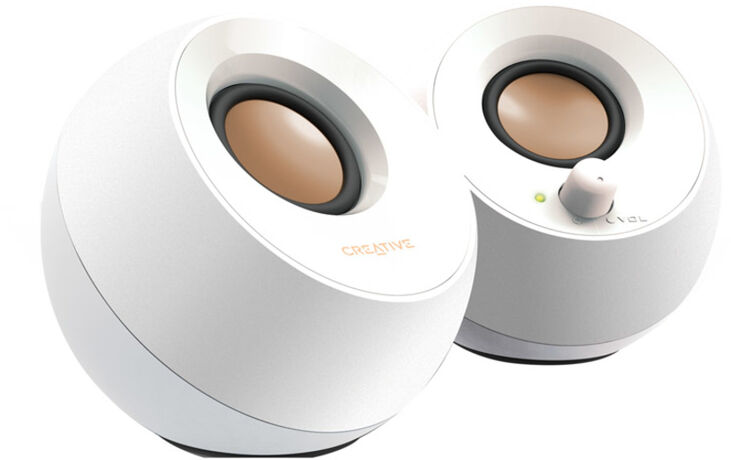 Altavoces Creative Pebble 2.0 Blanco image number 1