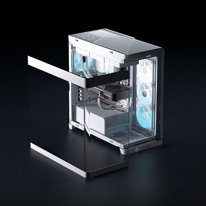 Torre E-ATX Corsair 4500X LX-R RGB Blanco Cristal Templado image number 17
