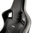 Silla noblechairs EPIC Real Leather - Negro / Blanco / Rojo image number null
