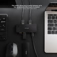 Switch Conmutador Nanocable 2x USB 3.0 a 2xUSB-A 3.0 + 2x USB-C 3.0 image number null