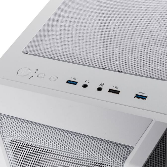 Caja Micro-ATX Kolink Citadel Mesh RGB Vidrio Templado Blanco image number 4