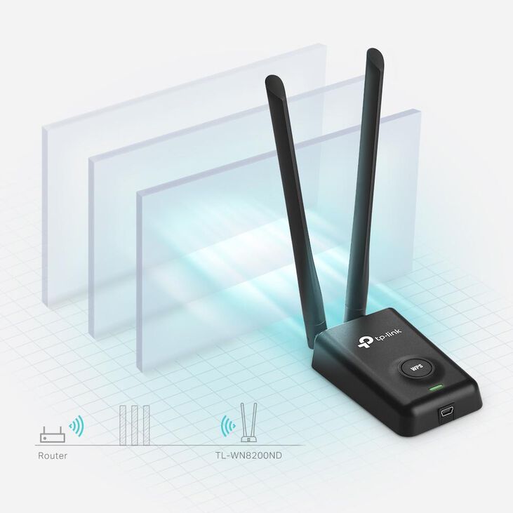 Adaptador USB TP-Link TL-WN8200ND 300Mbps High Power USB image number 4