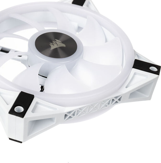 Ventilador Corsair iCUE QL120 RGB PWM Blanco 120mm (Pack 3) c/ Lightning Node CORE image number 3