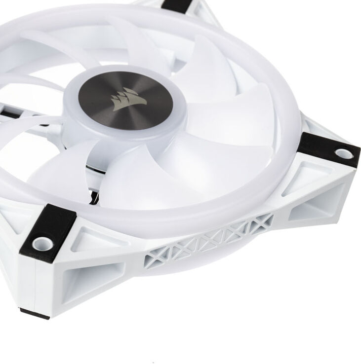 Ventilador Corsair iCUE QL120 RGB PWM Blanco 120mm (Pack 3) c/ Lightning Node CORE image number 3
