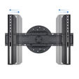 Soporte de Pared Tooq Rota&ccedil;&atilde;o 360&ordm; 37" a 70" Max. 50Kg Negro image number null