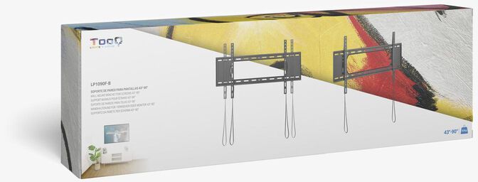 Soporte de Pared Tooq 43" a 90" Max. 80Kg Negro image number 6
