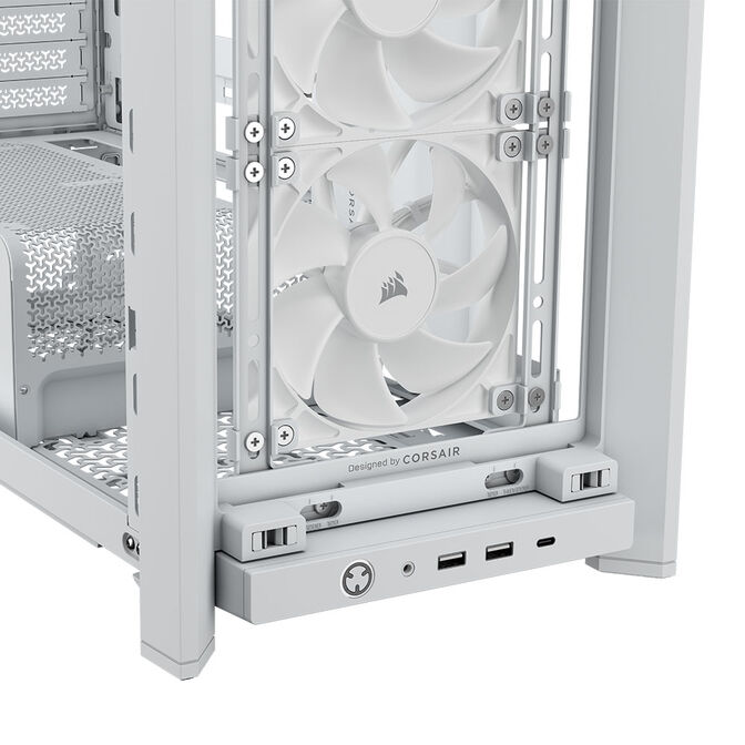 Torre E-ATX Corsair 4000X RS ARGB Blanco Cristal Templado image number 12