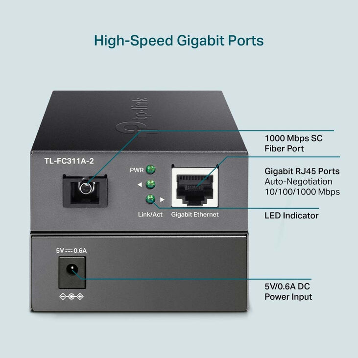 Conversor Media TP-Link TL-FC311A-20 Gigabit WDM Single-Mode image number 4