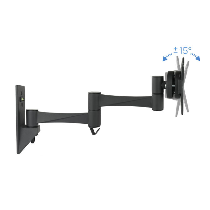 Soporte de Pared Tooq Tilt e GiRat&oacute;nrio 3 Pivots 13" a 27" Max. 15kg Negro image number 11
