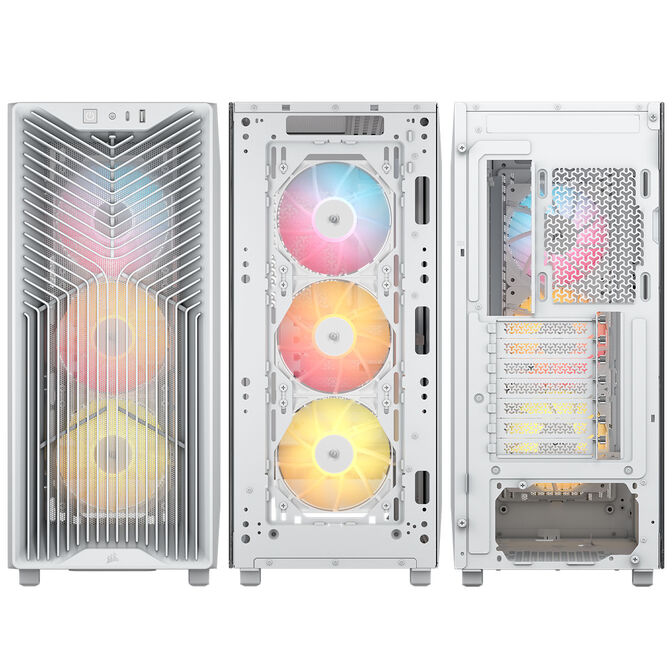 Torre ATX Corsair 3200D RS ARGB Perfomance Blanco Cristal Templado image number 2