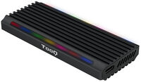 Caja Externa SSD Tooq M.2 NGFF/NVMe SSD - USB 3.1 Gen 2 USB-C RGB