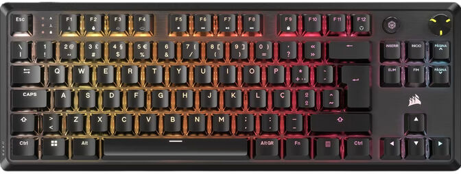 Teclado Mec&acirc;nico Corsair K70 Core TKL RGB Switches MLX Red Preto (PT) image number 0
