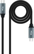 Cable USB 3.2 Gen2x2 Nanocable 20Gbps 5A/100W 4K@60Hz USB-C M/M 2 M Negro image number null