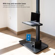 Soporte Suelo Fixo Tooq MOON 37" a 75" M&aacute;x. 40Kg Negro image number null