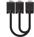 Cable Bifurcador SVGA NanoCable VGA/M-2xVGA/F 45 CM Negro image number null