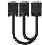 Cable Bifurcador SVGA NanoCable VGA/M-2xVGA/F 45 CM Negro