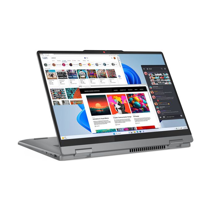 Lenovo IdeaPad 5 2-in-1 14IRH9 Intel&reg; Core&trade; i7 i7-13620H H&iacute;brido (2-en-1) 35,6 cm (14") Pantalla t&aacute;ctil WUXGA 16 GB LPDDR5x-SDRAM 1 TB SSD Wi-Fi 6 (802.11ax) Windows 11 Home Portugu&eacute;s Gris image number 2