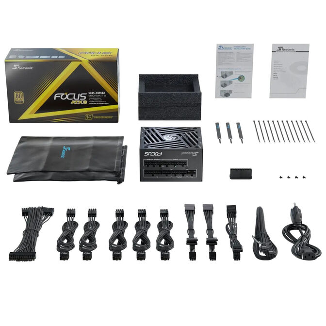 Fuente Modular Seasonic Focus GX-850W V4 80+ Gold ATX 3.1 image number 9