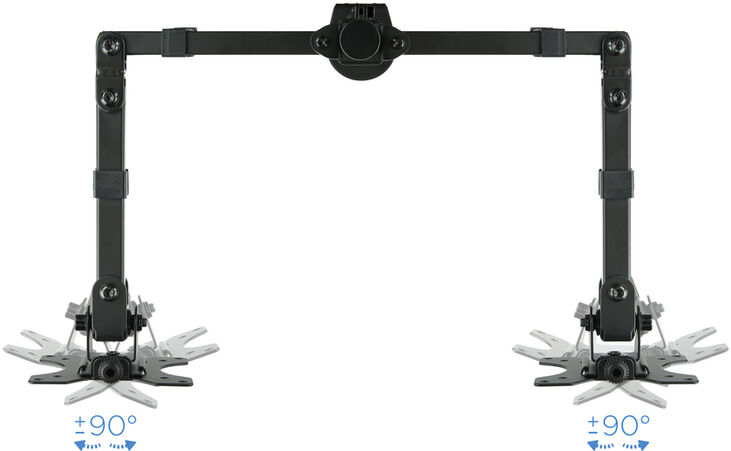 Soporte de Mesa Tooq Doble Tilt e GiRatónrio e Altura Ajustable 13" - 32" 8Kg Negro image number 3