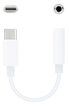 Cable Conversor de Audio NanoCable USB-C/M - Jack 3.5/F 11 CM Blanco image number null