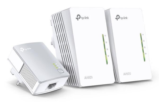 Powerline TP-Link TL-WPA4220 TKIT AV600 Homeplug AV Ethernet Wi-Fi 300Mbps image number 0