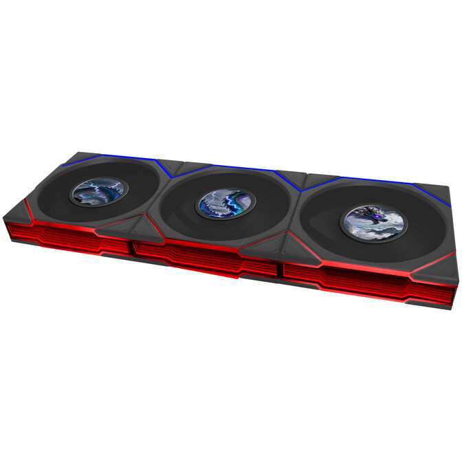 Ventilador Lian Li UNI FAN TL120 LCD FLEX Wireless Reverse Blade Negro 120mm (Pack 3) image number 0