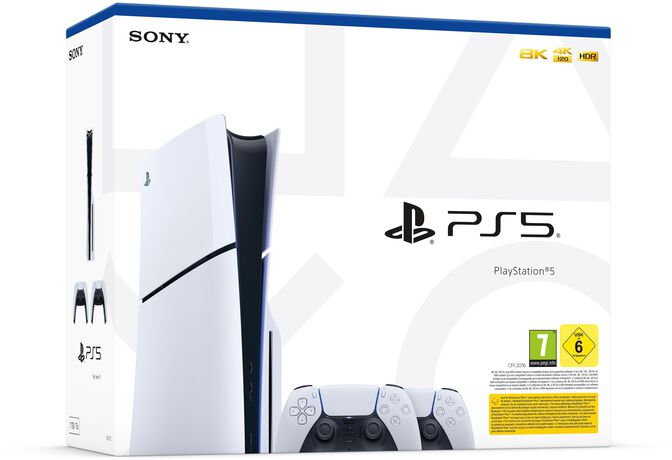 Sony Playstation 5 Slim 1,02 TB Wifi Negro, Blanco image number 1
