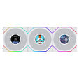 Ventilador Lian Li UNI FAN TL120 LCD FLEX Wireless Blanco 120mm (pack 3) image number null