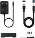 Caja Externa HDD Tooq 3.5" SATA - USB 3.0 Aluminio Negro image number null