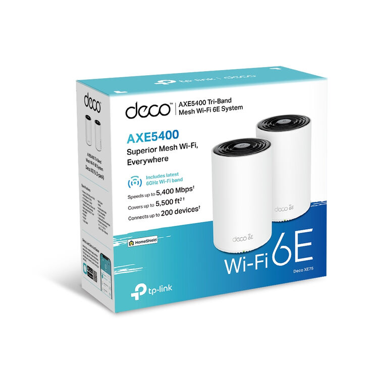 Sistema Mesh TP-Link Deco XE75 AXE5400 Whole-Home Mesh Wi-Fi 6 System (Pack 2) image number 2