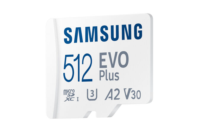 Tarjeta de Memoria Samsung EVO Plus MicroSDXC UHS-I C10 U3 V30 512GB A2 + Adaptador SD image number 1