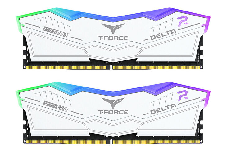 Team Group Kit 48GB (2 x 24GB) DDR5 6400MHz Delta RGB Blanco CL32 image number 0
