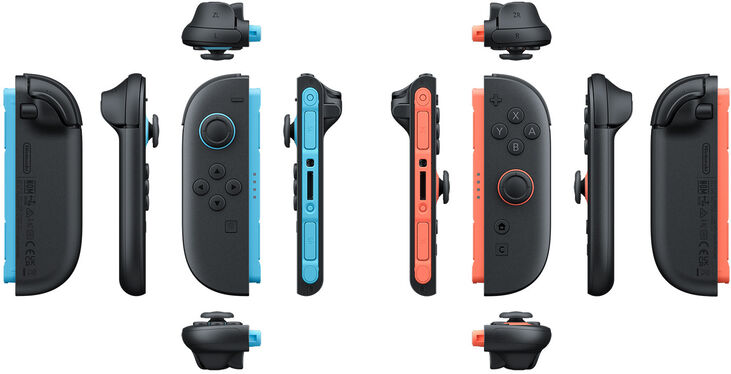 Mando Nintendo Joy-Con 2 (Esq-Dir) Azul Claro/Rojo Claro image number 4