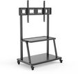 Soporte M&oacute;vil de Piso Ewent EW1541 Premium Heavy-Duty TV Stand 55" - 120" Negro image number null